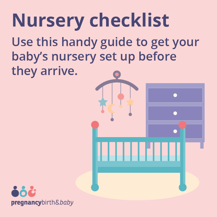 Nursery checklist promotional tile.